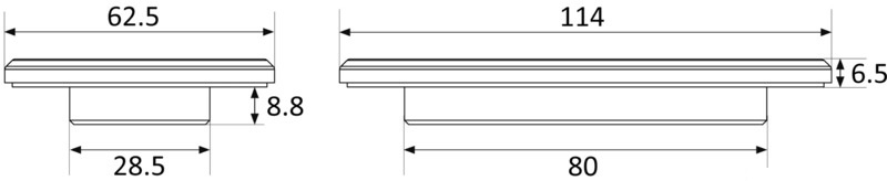 ScanStrut Kabeldurchführung Scanstrut flach 114 x 62,5 mm, Edelstahl ScanStrut Kabeldurchführung Scanstrut flach 114 x 62,5 mm, Edelstahl