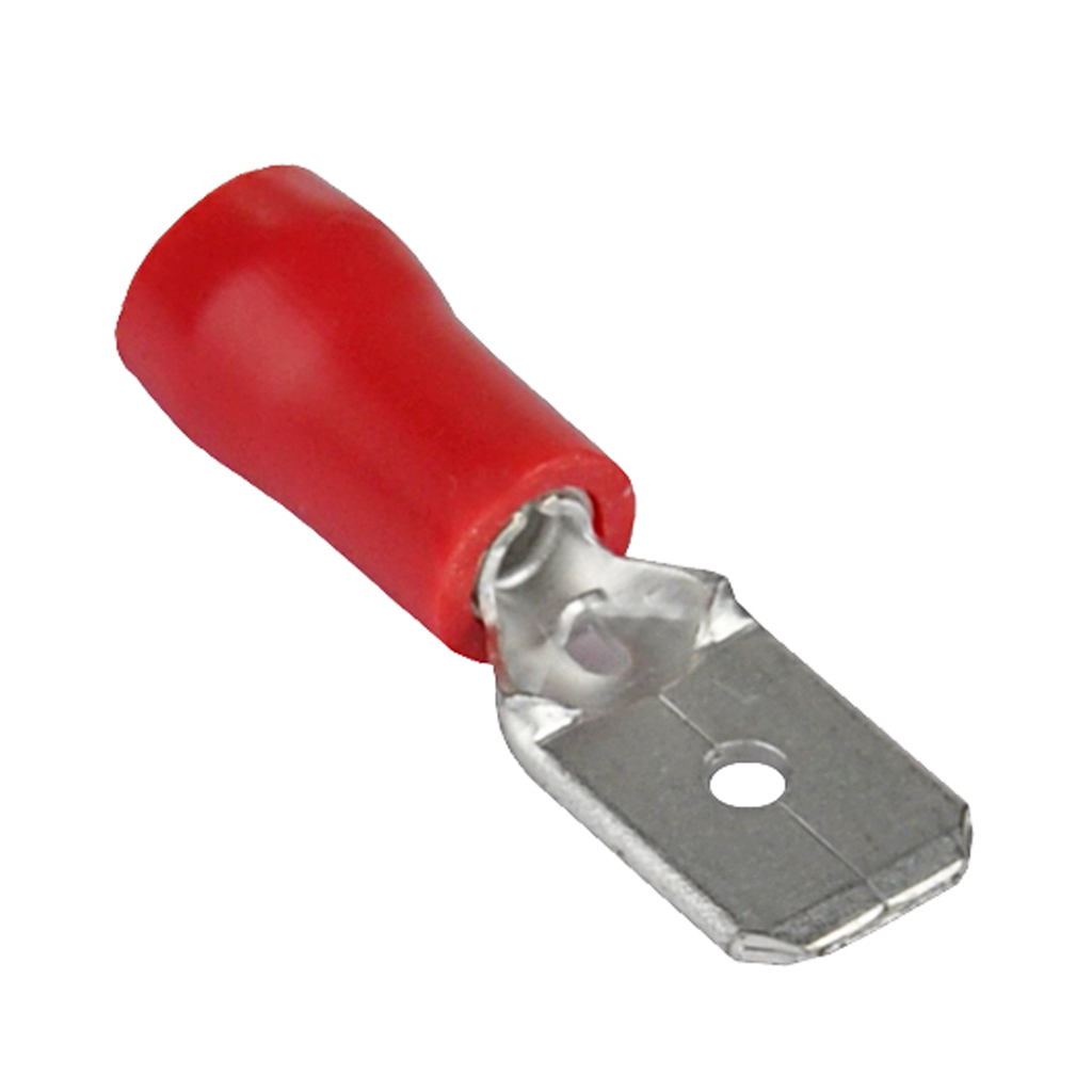 Talamex Flachstecker 0,5 - 1,5 mm², Rot (6 Stück)