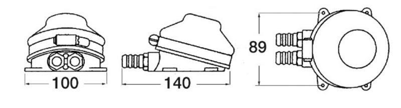 Whale Fußpumpe, Wasser Whale Fußpumpe, Wasser