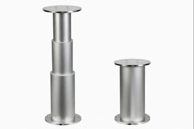 Osculati Rundes Tischbein Dudge 77, elektrisch 24 V aus Aluminium