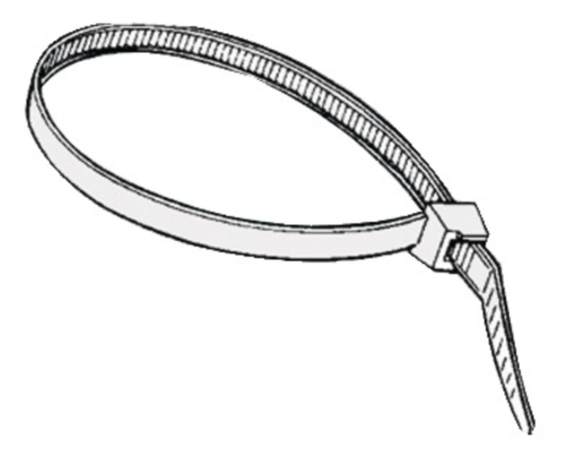 Kabelbinder, weiß (100er Pack) 390mm x 4,8mm