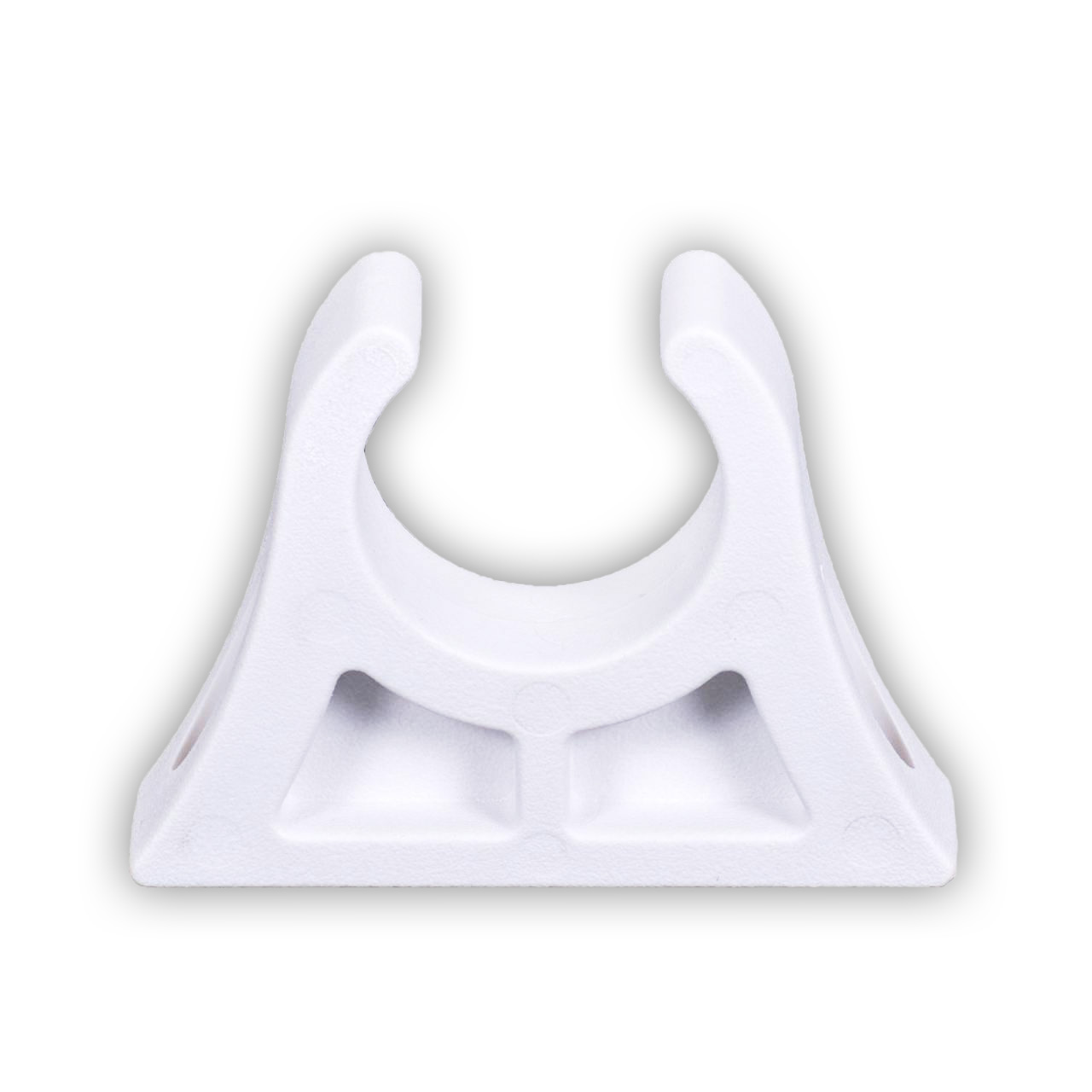 Lindemann Bootshakenhalter 16 mmØ, weiß (Paar) 