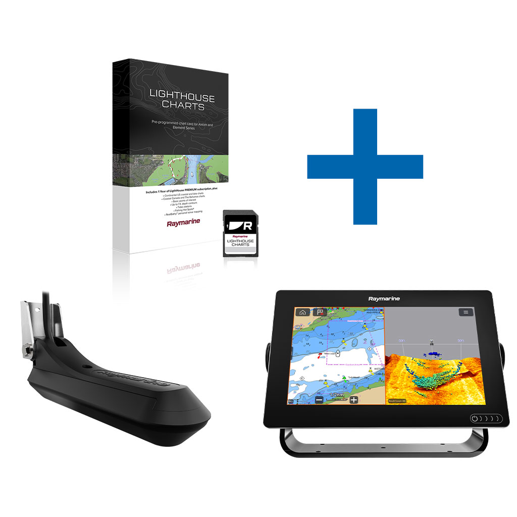 Raymarine Axiom+ 9RV, 9" Touch-Multifunktionsdisplay mit Geber