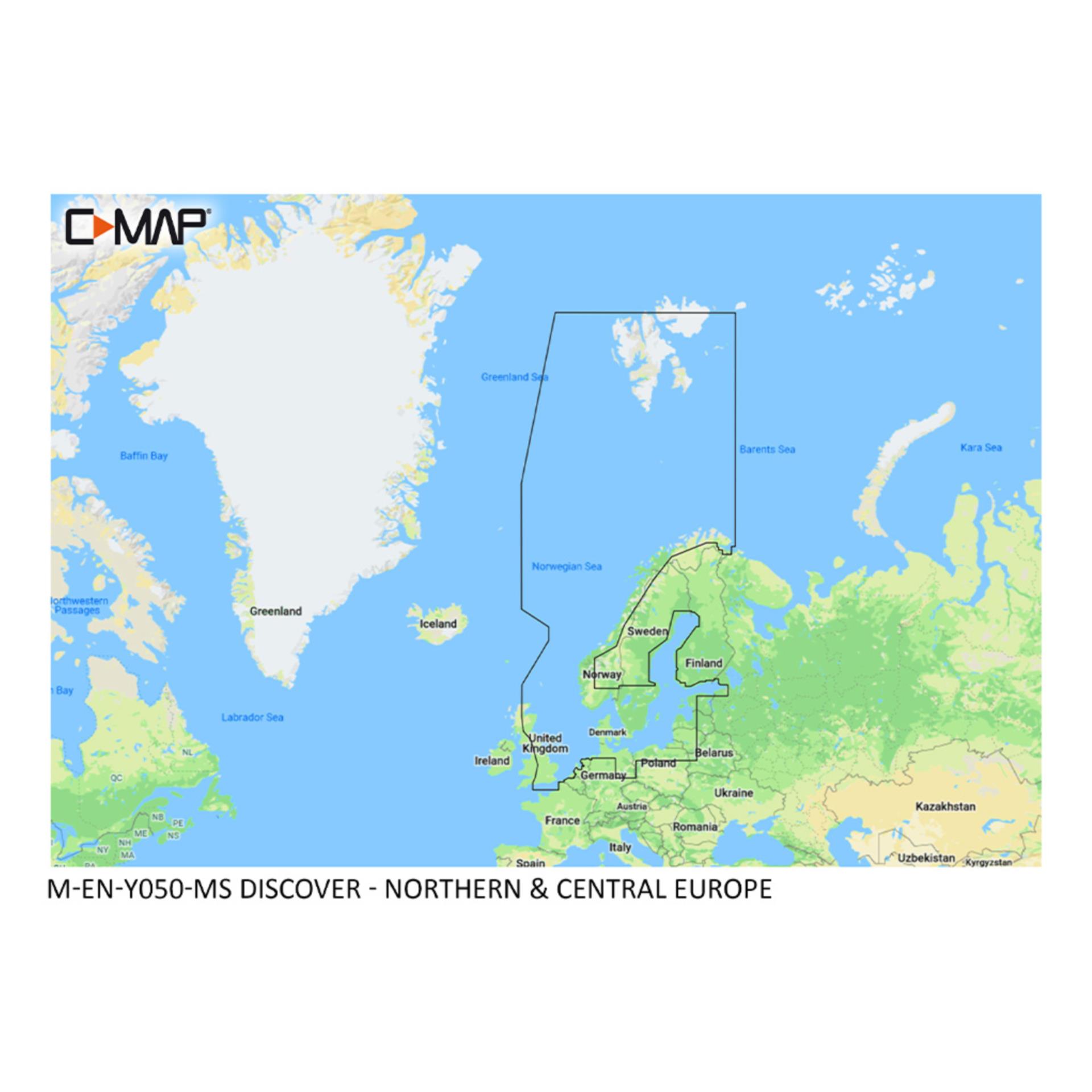 C-MAP NORTH AND CENTRAL EUROPE NSX