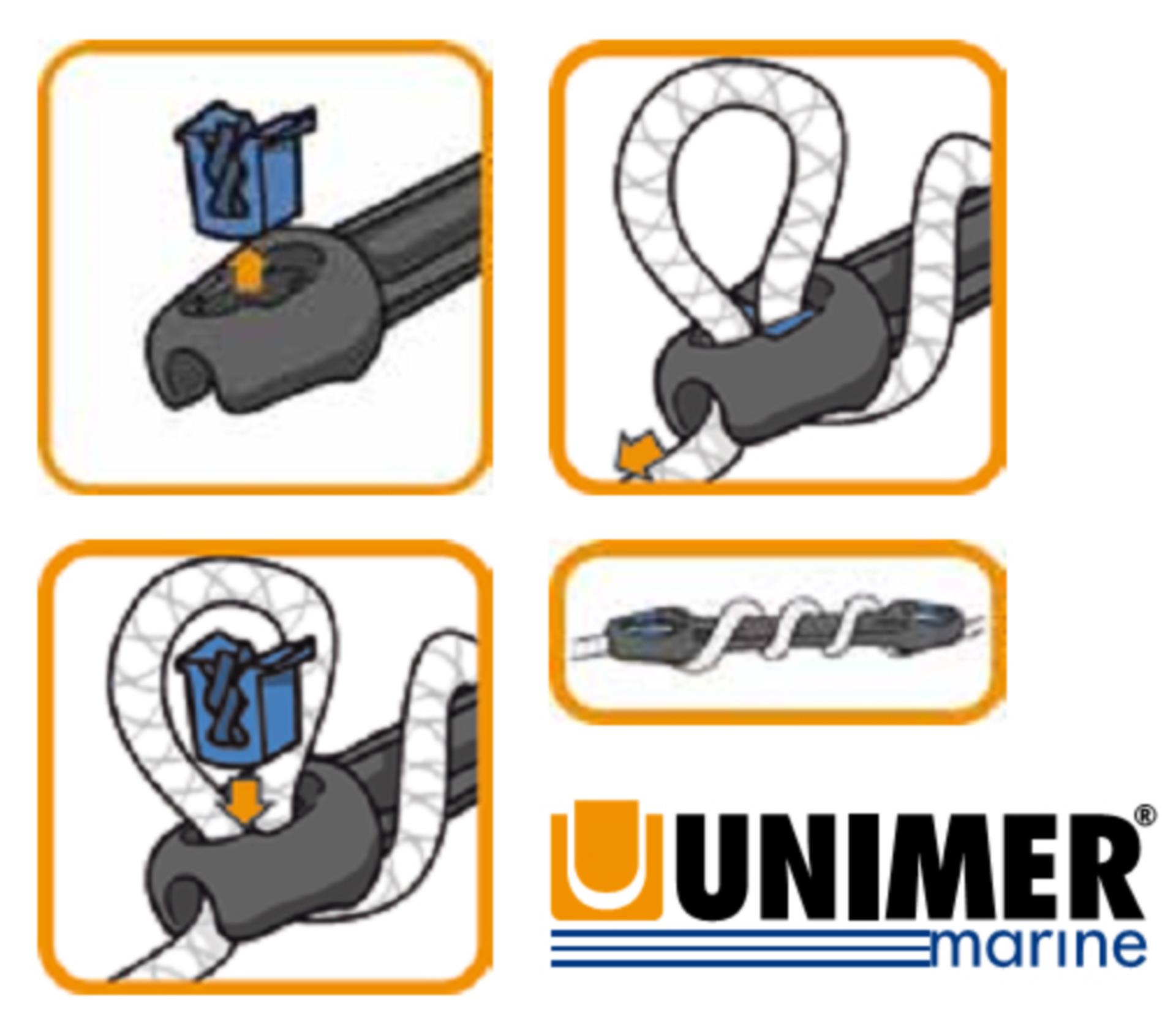 Unimer Ruckdämpfer UNIMER U-Cleat 516 mm für 16 - 20 mmØ Tau Unimer Ruckdämpfer UNIMER U-Cleat 516 mm für 16 - 20 mmØ Tau