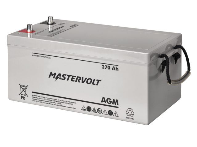 Mastervolt AGM Batterie, 270 AH (522 x 268 x 220 / 226 mm, 73 kg)