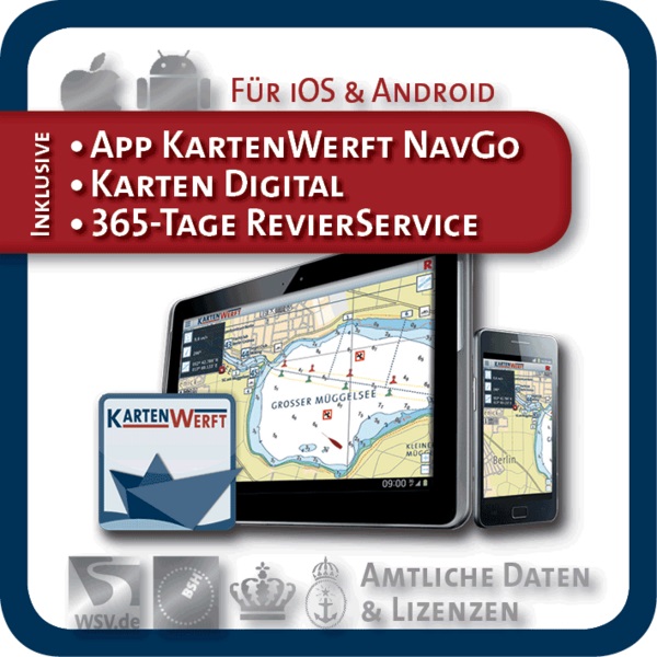 Kartenwerft Binnen Atlas 1, Oder und Haff mit Peene