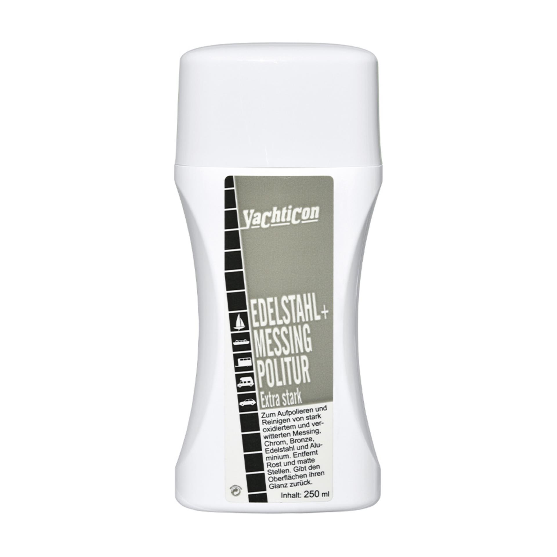 Yachticon Edelstahl + Messing Politur Extra Stark, 250 ml
