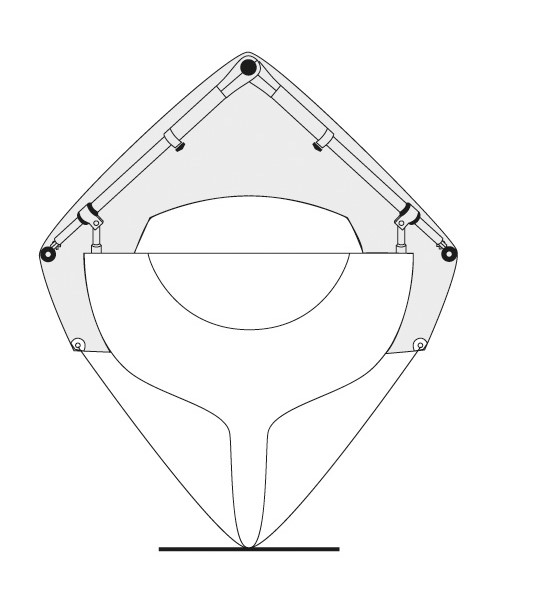 NOA Decksgestell Überhanggestell für Abdeckplanen, Schiffe 11 Meter/1 