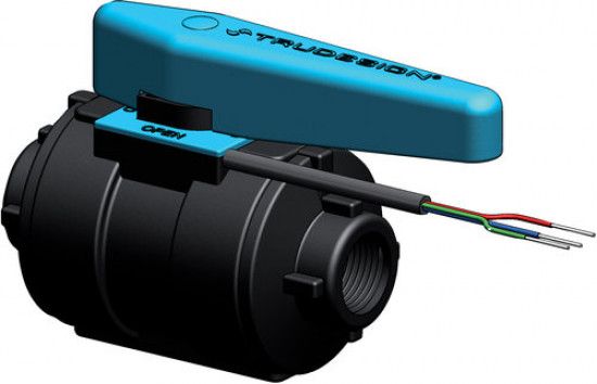 Trudesign Kugelhahn 1 1/4" elektrisch mit Sensor