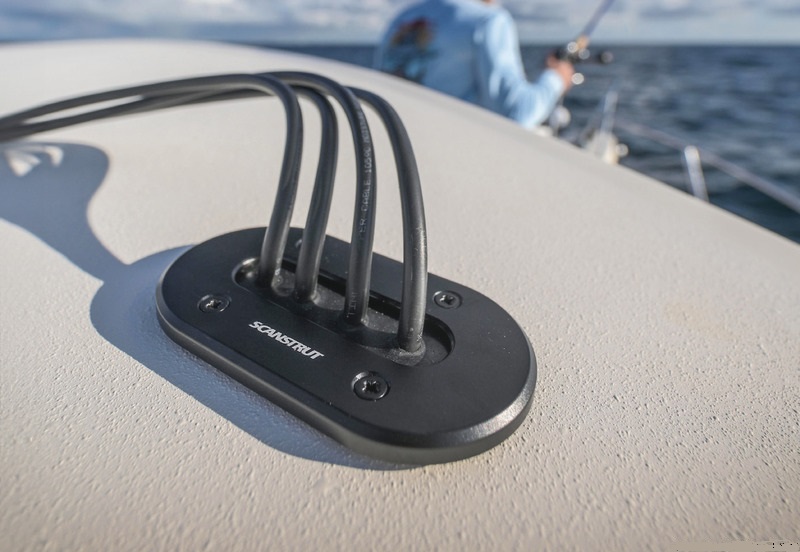 ScanStrut Kabeldurchführung Scanstrut flach 114 x 62,5 mm, Edelstahl ScanStrut Kabeldurchführung Scanstrut flach 114 x 62,5 mm, Edelstahl