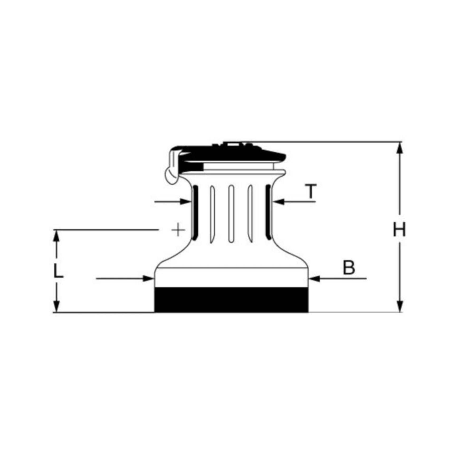 Andersen Winch 12ST, 1-Gang, 114mmØ x 130mm