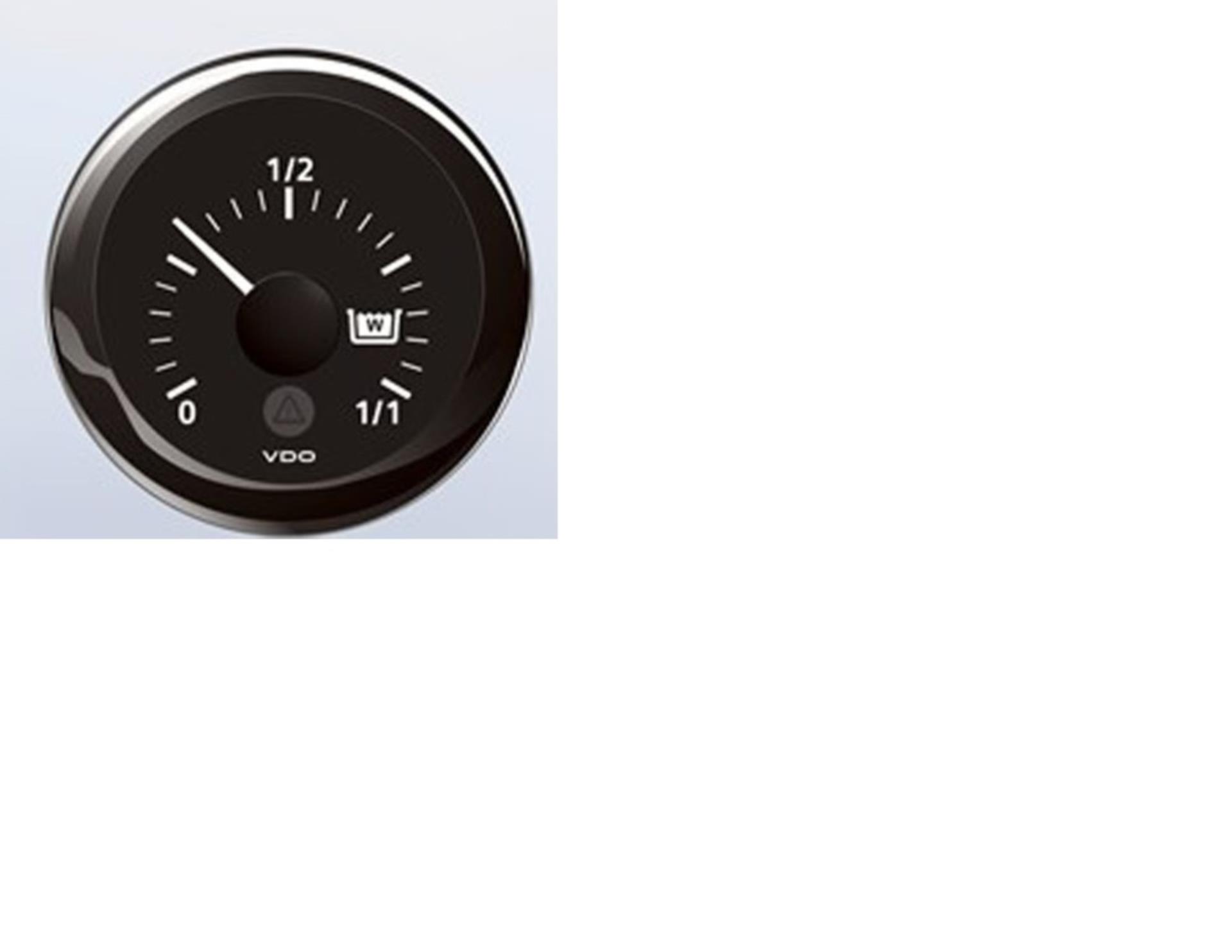 VDO Schmutzwassertankanzeige 52mmØ 12V, schwarz