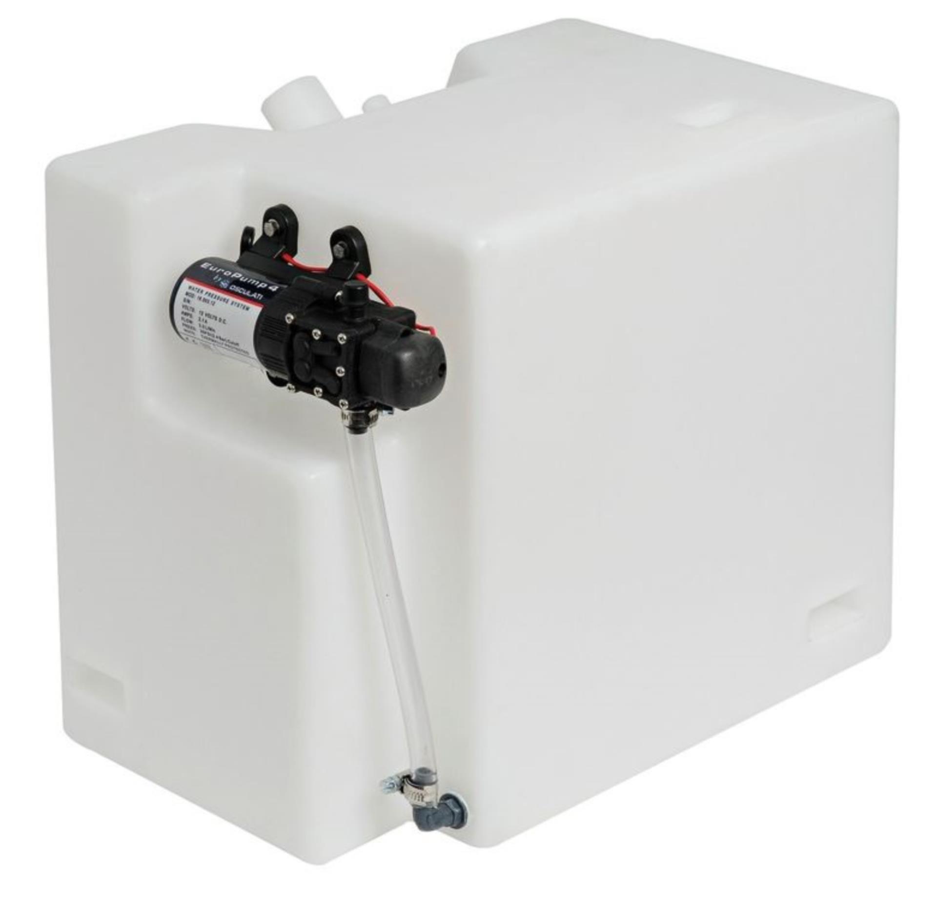 Osculati Wassertank 32 Liter (400 x 260 x 340 mm) mit Pumpe 3,8 ltr.