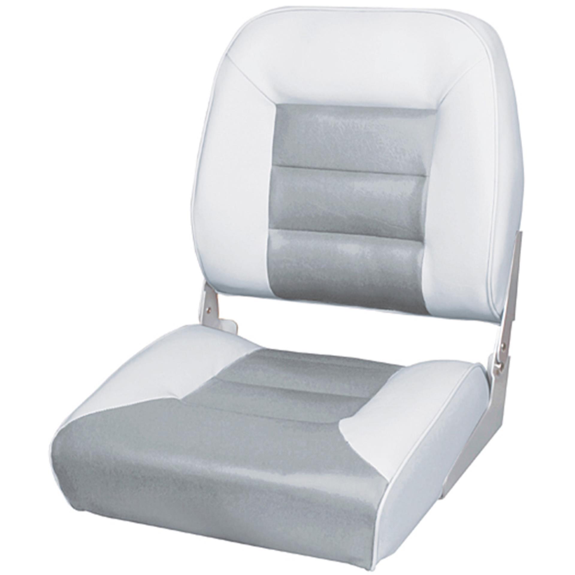 Gepolsteter Klappsitz weiß-grau