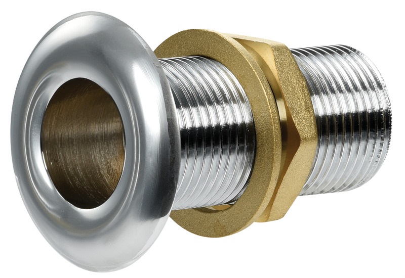 Osculati Borddurchlass 1" / 30 mmØ, Messing verchromt Osculati Borddurchlass 1" / 30 mmØ, Messing verchromt