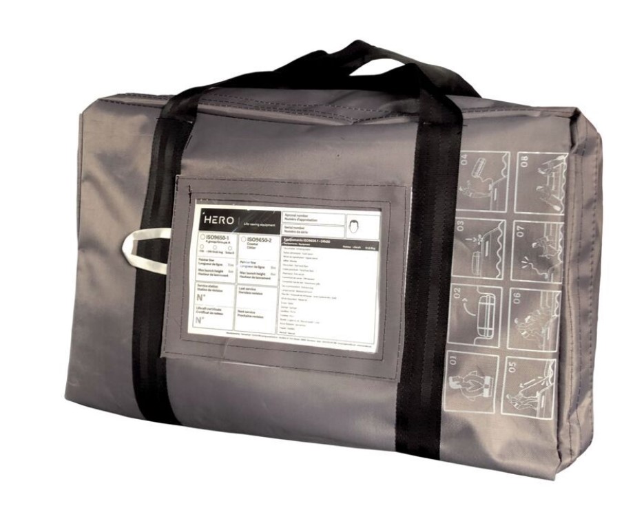 HERO Life-saving equipment Hero Rettungsinsel Offshore ISO9650-1 6P Tasche