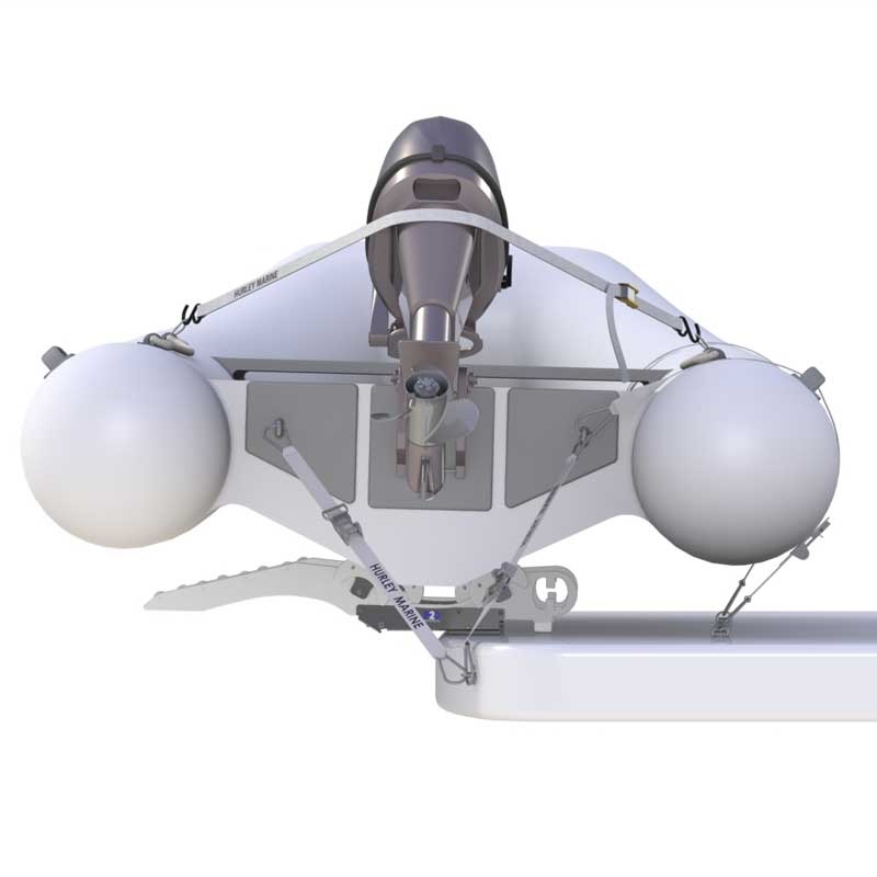 Hurley Marine Hurley H20 Davit System 10“ Mount / weicher Kiel, schwarz