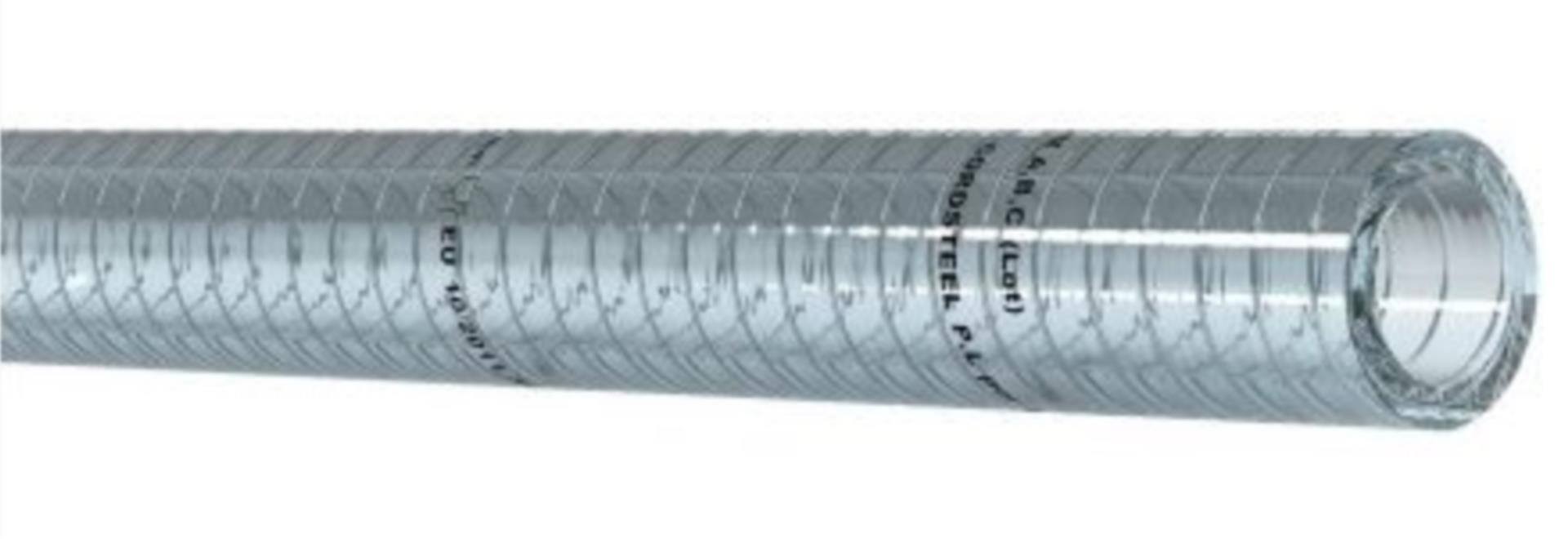 Lindemann PVC Trinkwasserschlauch mit Stahlspirale, 12 x 18 mmØ