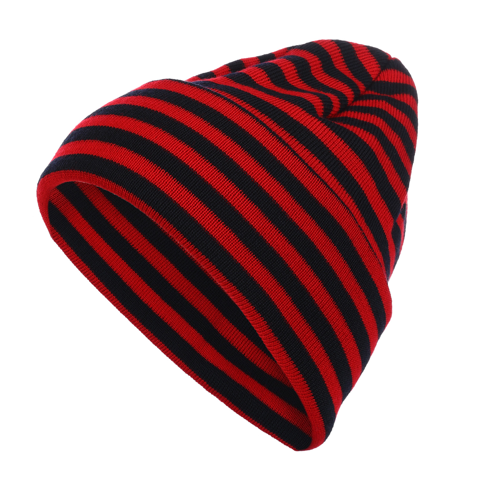 Modas Rollmütze, rot / marine