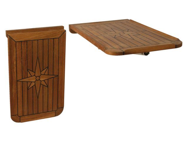 Talamex Teak Tischplatte klappbar, 38 x 60 cm