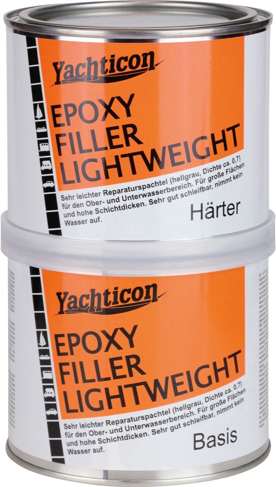 Yachticon Epoxy Filler Leicht Spachtel, 300 gr. (Hellgrau)
