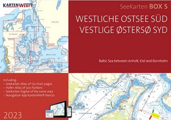 Kartenwerft Seekarten Box S, Seekarten Ostsee