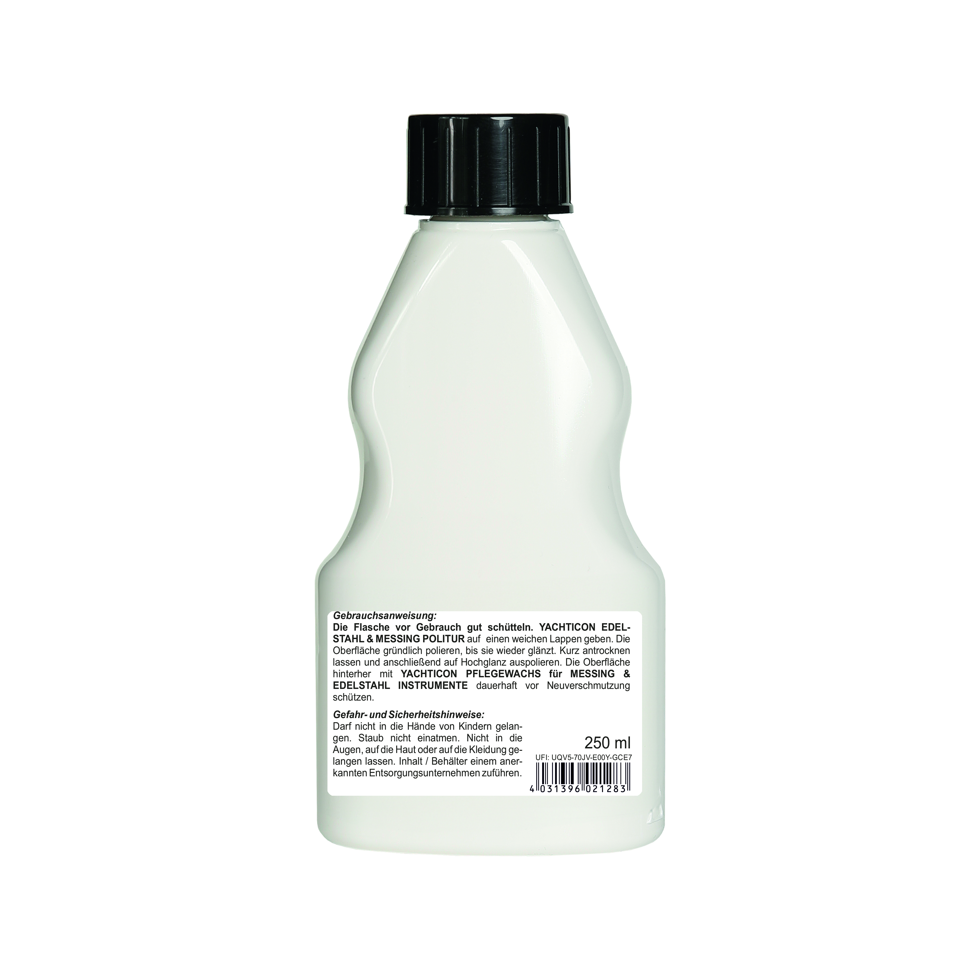 Yachticon Edelstahl + Messing Politur Extra Stark, 250 ml