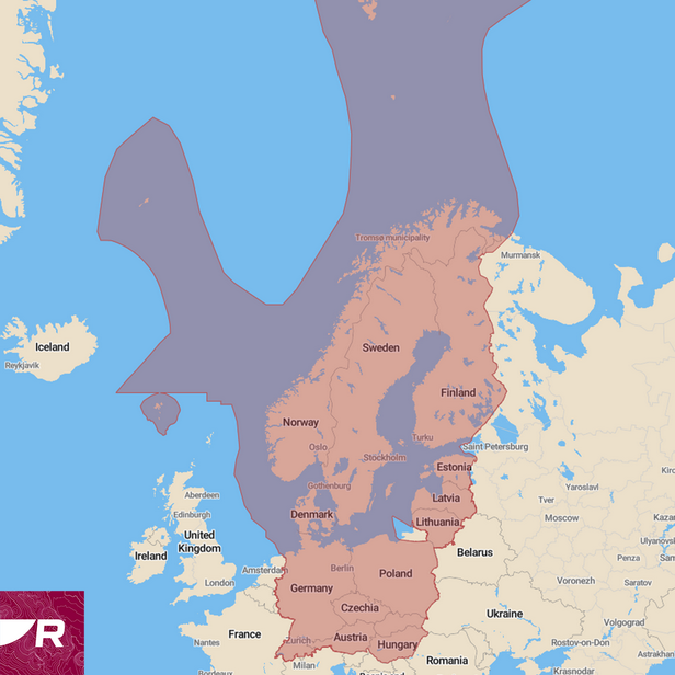 Raymarine Lighthouse Karte Nordeuropa