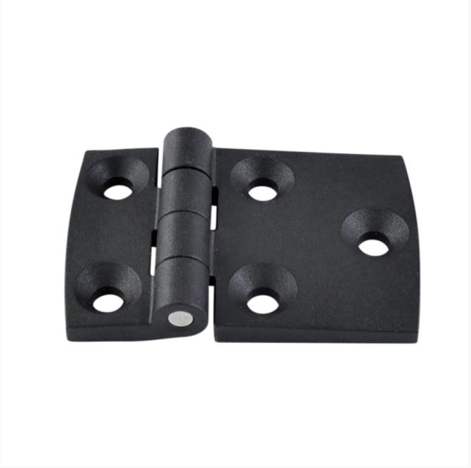 Marinetech Kunstoff-Scharnier, asymetrisch 80 x 40mm Black Line