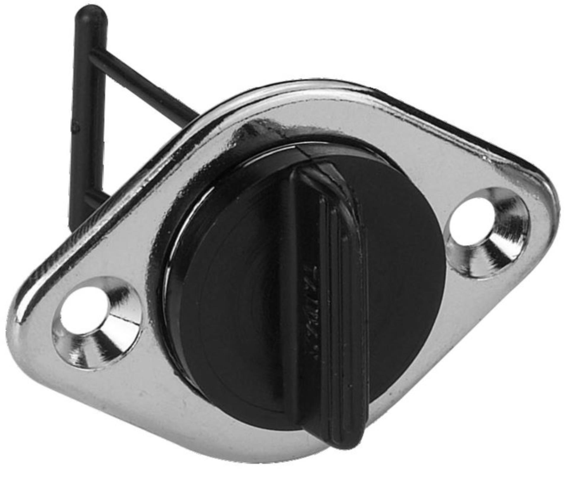 Osculati Lenzstopfen Chrom / Kunststoff, schwarz 40 mmØ