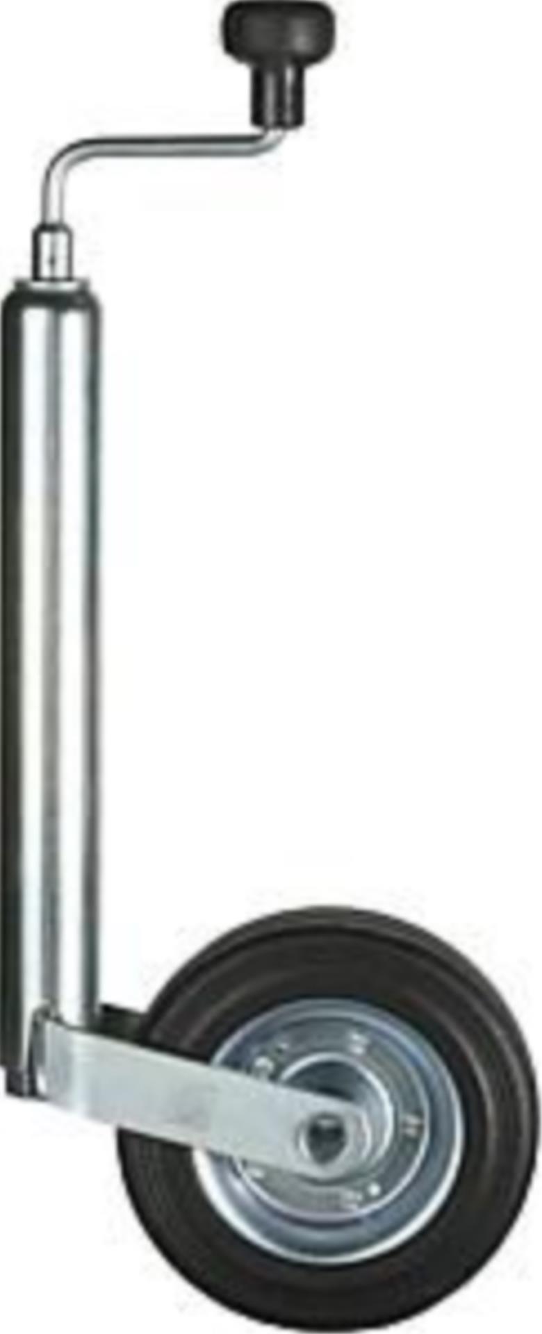 Bierhake Stützrad komplett (Blechfelge/ Vollgummi)