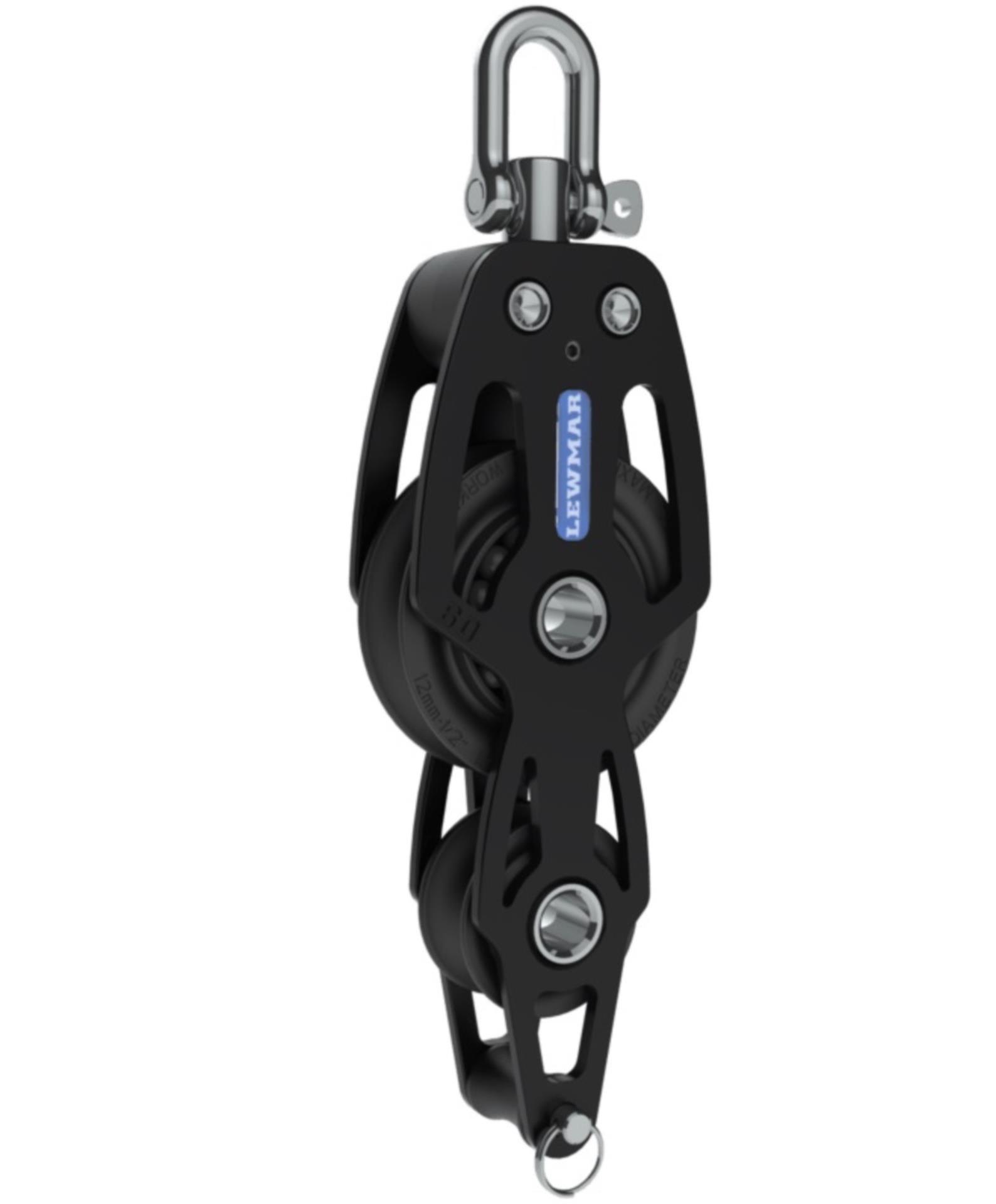 Lewmar HTX Violinblock 50er Scheibe mit Klemme 8 mm