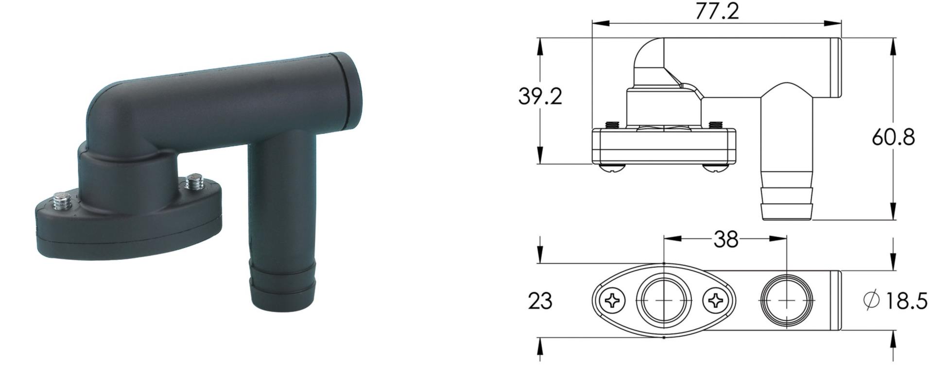 Osculati Sicherheitsventil für Tankentlüfter