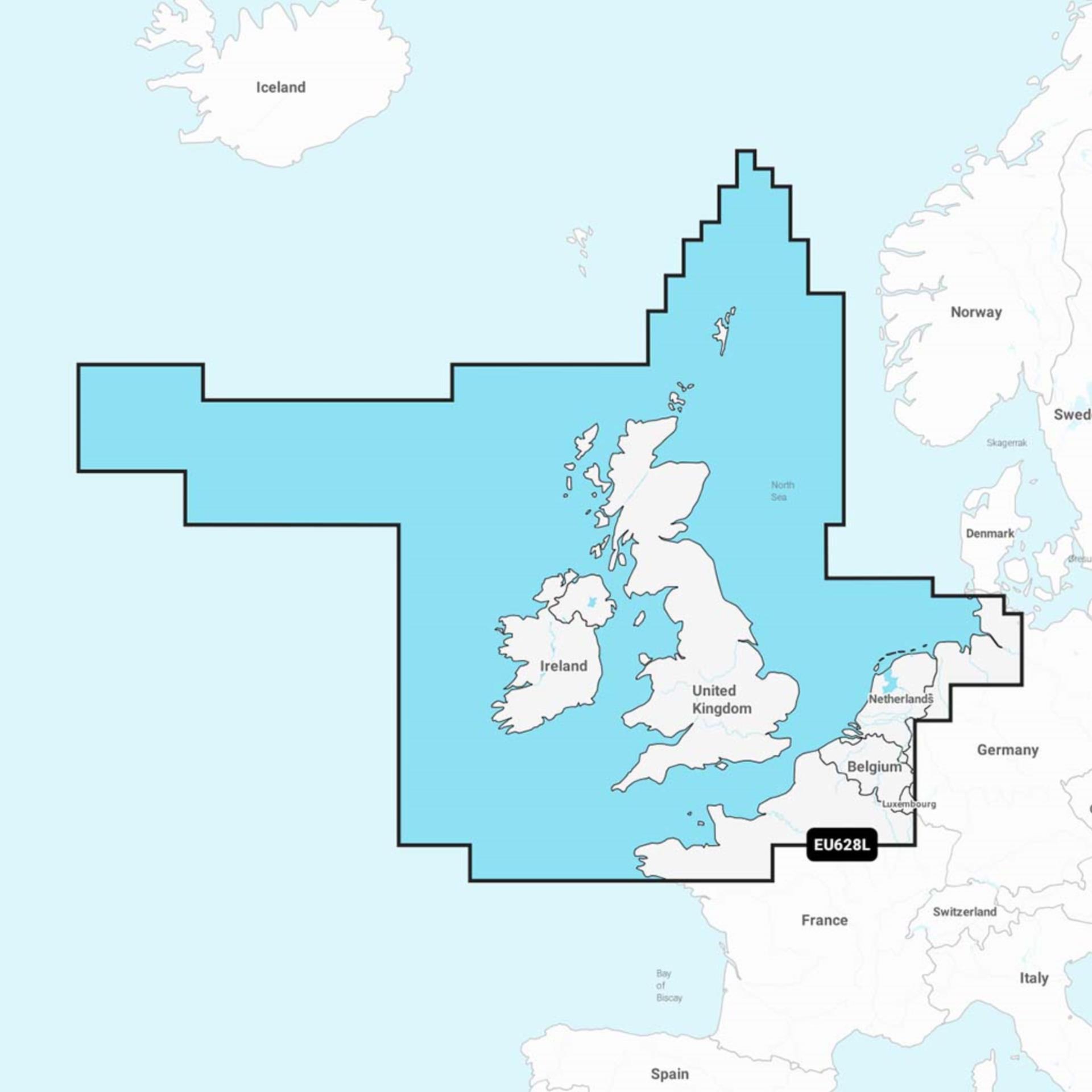 NAVIONICS+ EU628L UK, Ireland & Holland