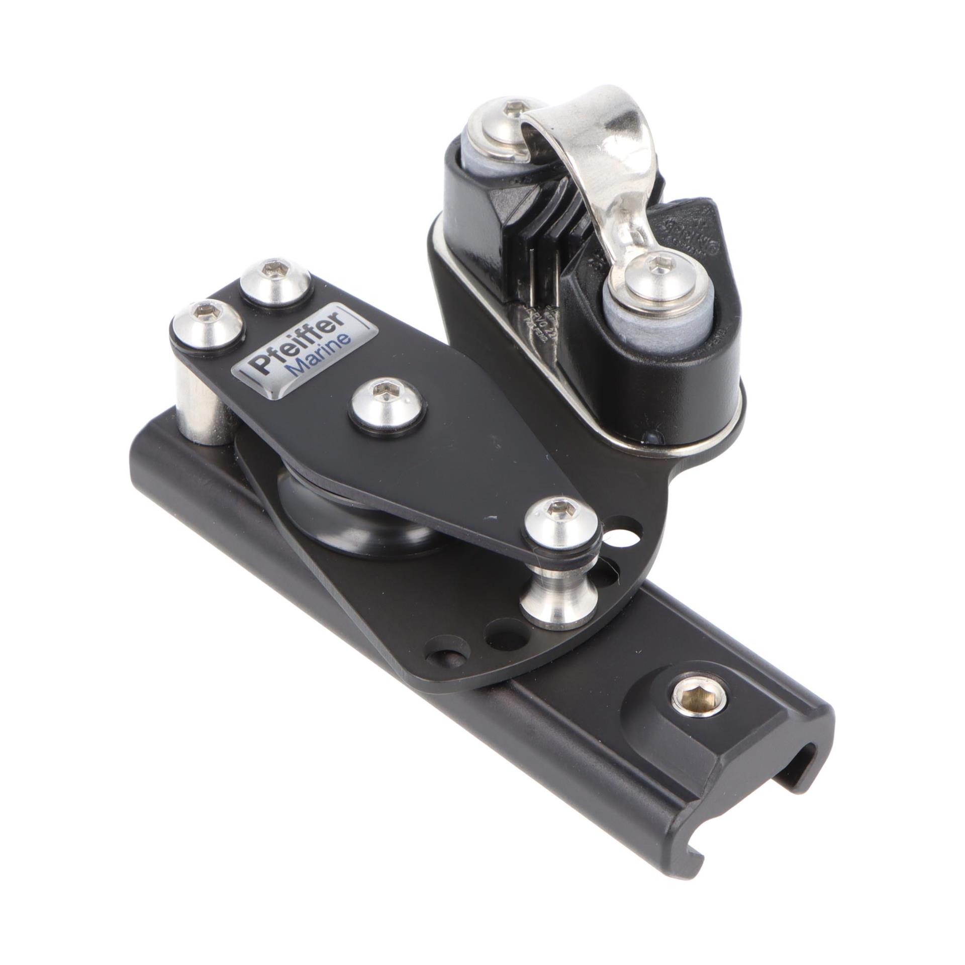 Pfeiffer Marine Traveller-Kontrollblock einfach Rolle + Klemme, rechts