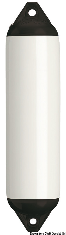 Polyform US Polyform Fender F1 weiß / schwarz, 640 x 150 mm