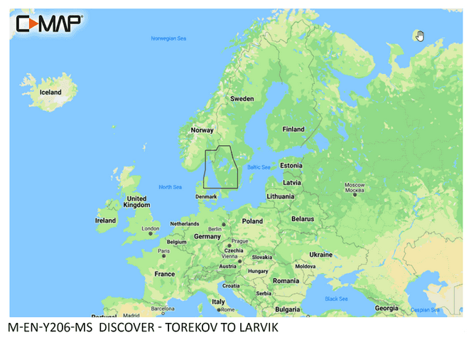 C-MAP DISCOVER M-EN-Y206-MS Torekov to Larvik