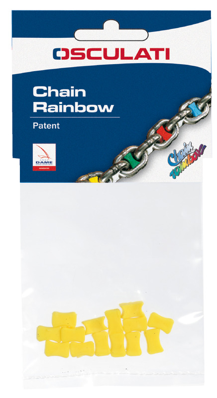 Osculati Chain Rainbow blau für 6 mmØ Kette (14 Stück) Osculati Chain Rainbow blau für 6 mmØ Kette (14 Stück)