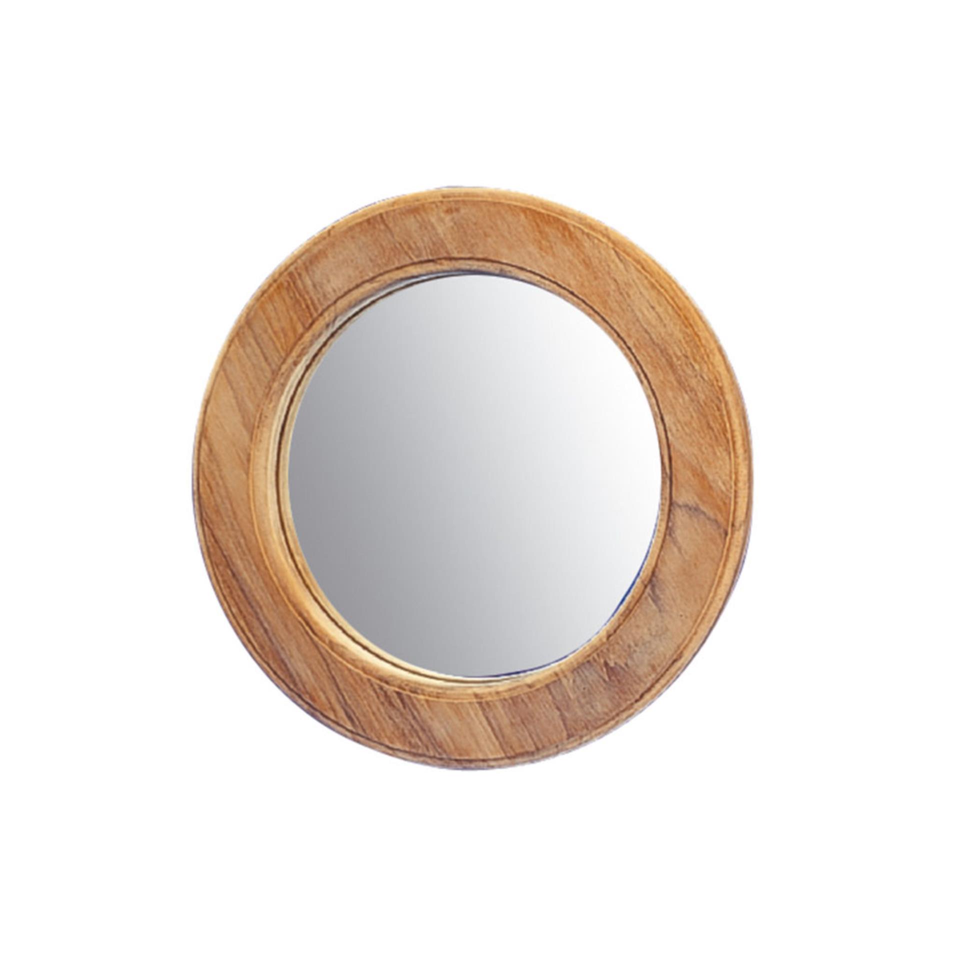 ARC Marine Teak Spiegel, rund 27 cmØ 