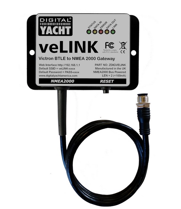 Digital Yacht veLink – Victron BT auf NMEA 2000 