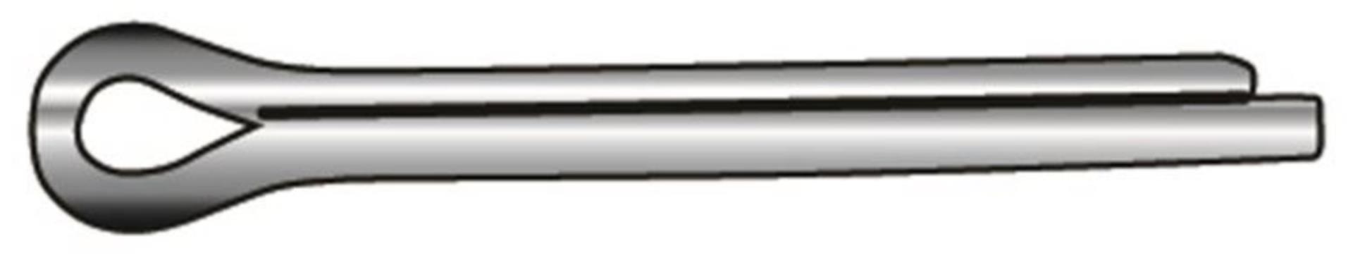 Marinetech Splint M4 x 50 mm (4 Stück) DIN 94 - A4