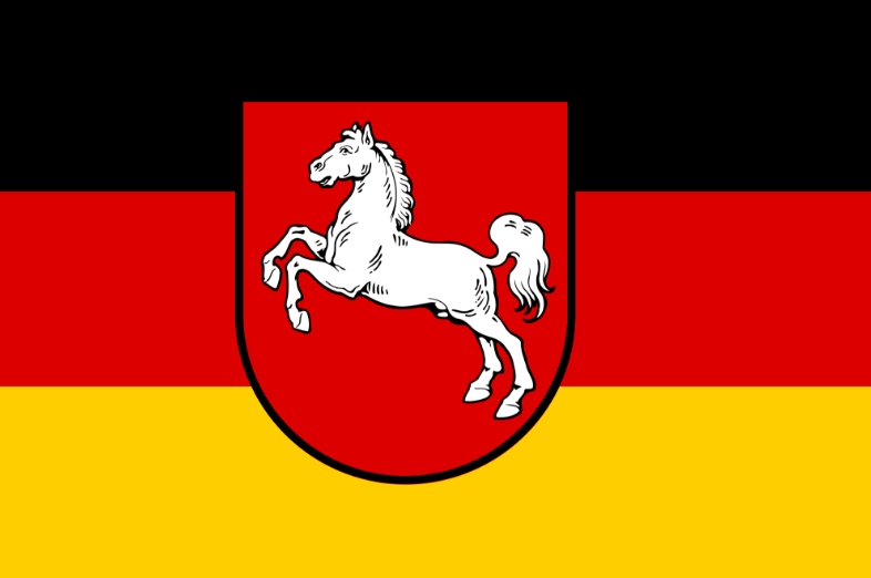 Talamex Flagge Niedersachsen, 20 x 30 cm