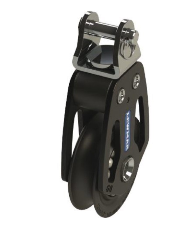 Lewmar HTX Block 50er Ø 1 Scheibe mit Gabelkopf 10 mm
