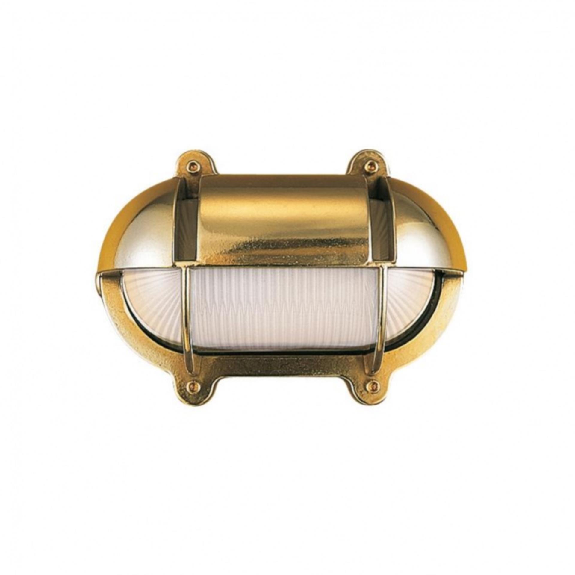 ARC Marine Wasserdichte Deckenlampe Messing 18x14 cm