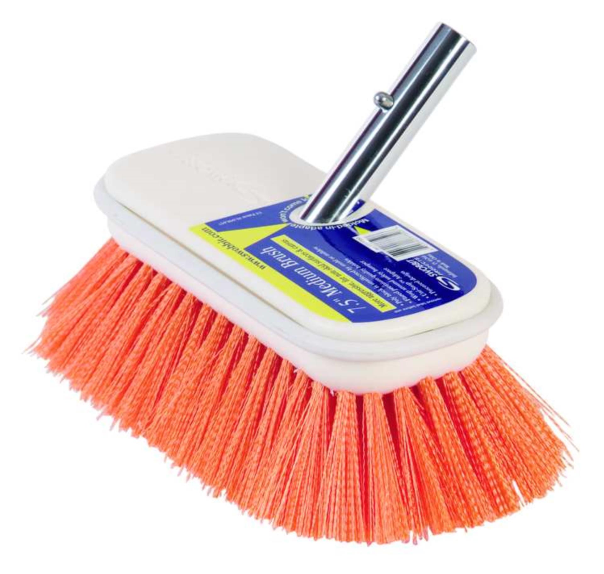 SWOBBIT Reinigungsbürtse, mittelhart (orange)