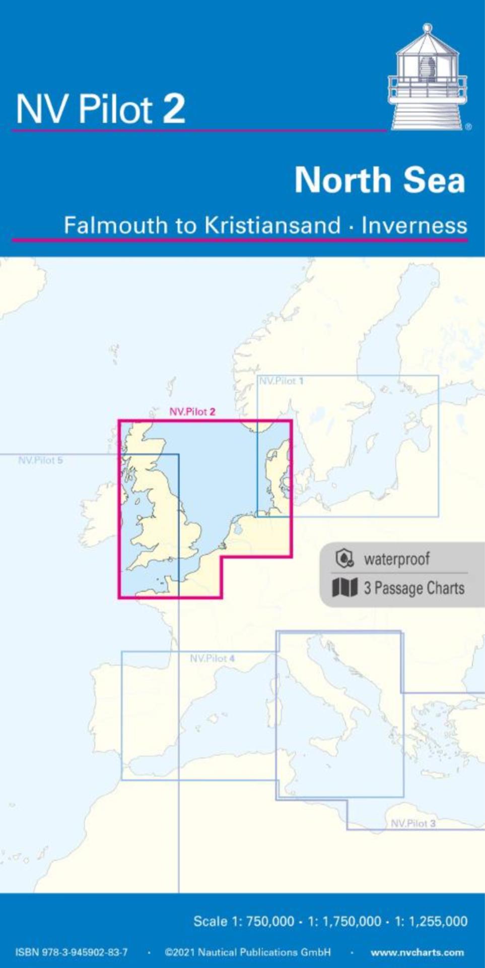 Nautischer Verlag NV Pilot 2 - North Sea - Falmouth to Kristiansand - Inverness