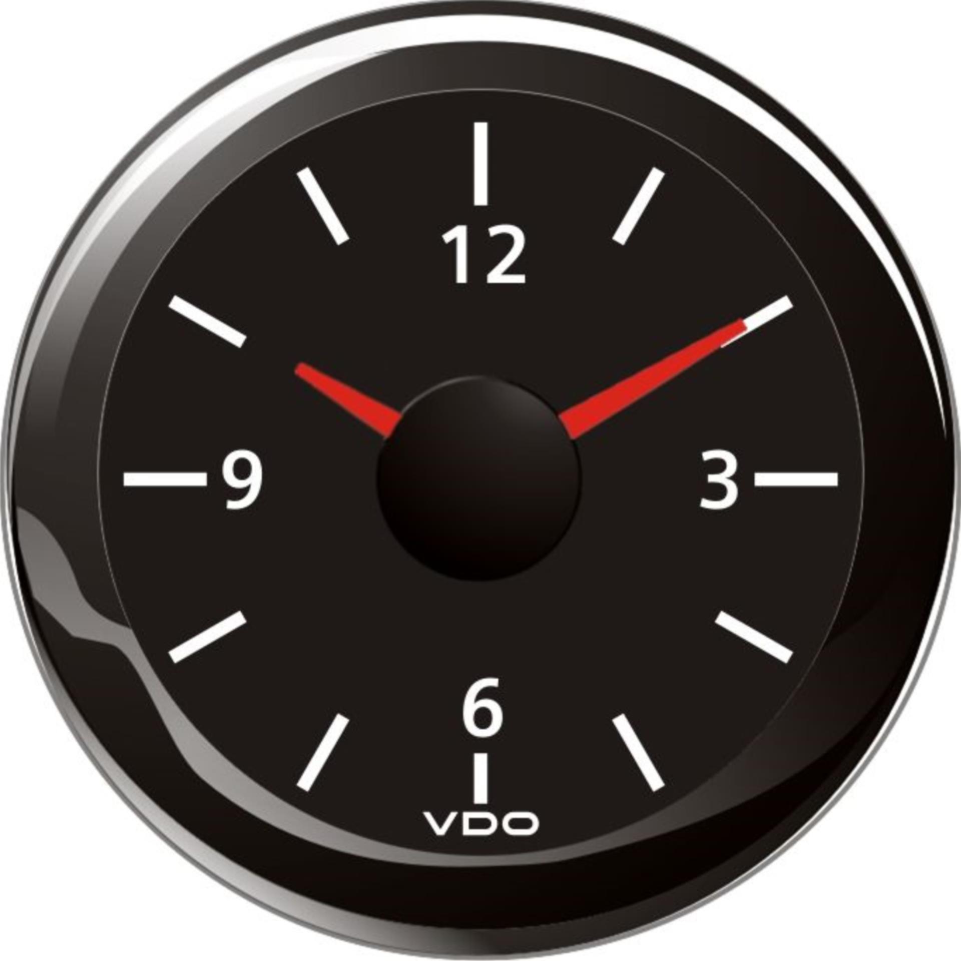 VDO Quarzuhr 52mmØ schwarz