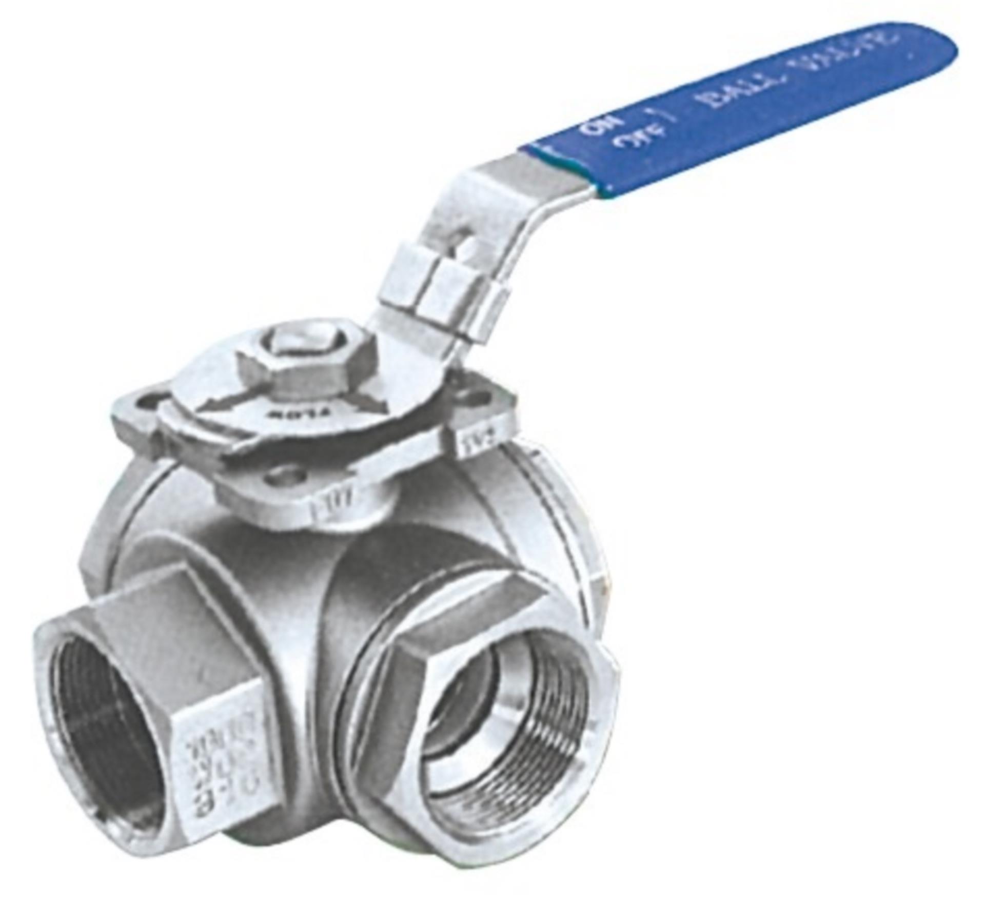 Osculati 3-Wege Edelstahl Ventil 1/2", 19 mmØ