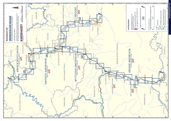 Kartenwerft Binnen Atlas 11, Oberrhein und Neckar